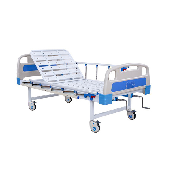 Welltrust Healthcare  Kay2K Hospital Bed or Medical Five Function Manual Bed (Abs Panel/Abs Railing) for Patient
