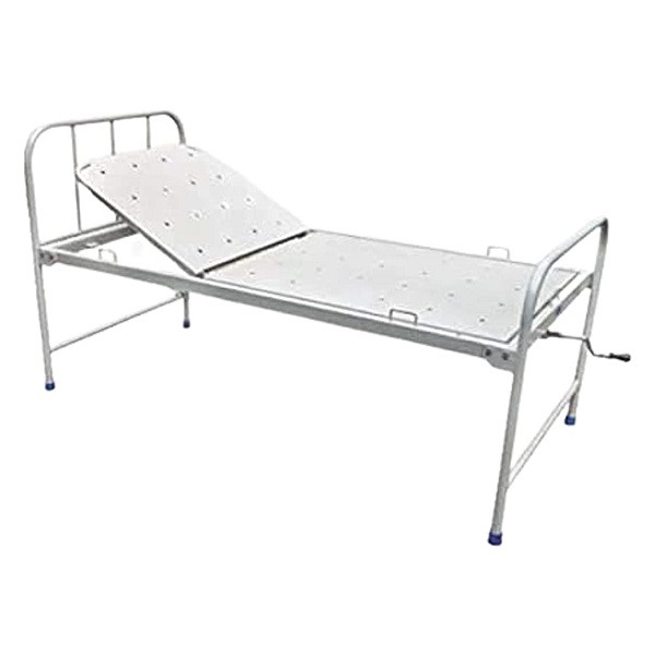 Welltrust Healthcare Surgical Semi Fowler Manual Hospital Bed for Patients (Single Function Bed) - White
