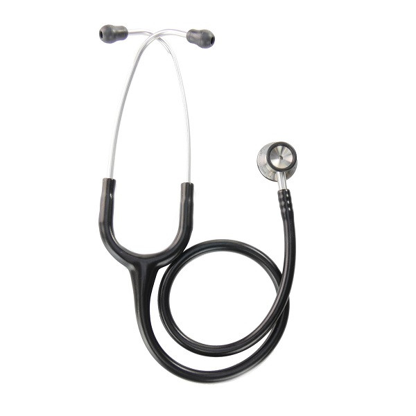 Welltrust Healthcare MEDBUDDY Stethoscope For Doctors | Medical Equipment For Hospital | Nurse and Medical Students | Cardiology Stethoscope (Black)