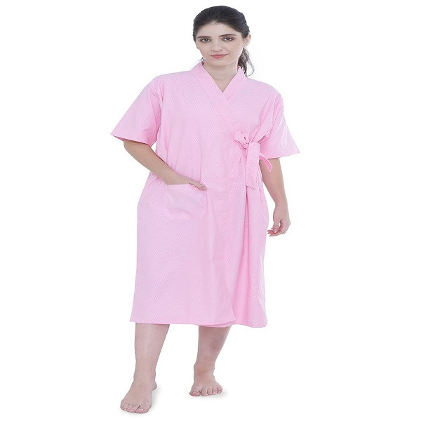 Welltrust Healthcare UNIFORM CRAFT Unisex Patient Gown | Comfortable Patient Wear for Men and Women Made of Light Weight Spun